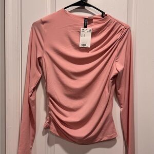 H&M Soft Pink Long Sleeve Top